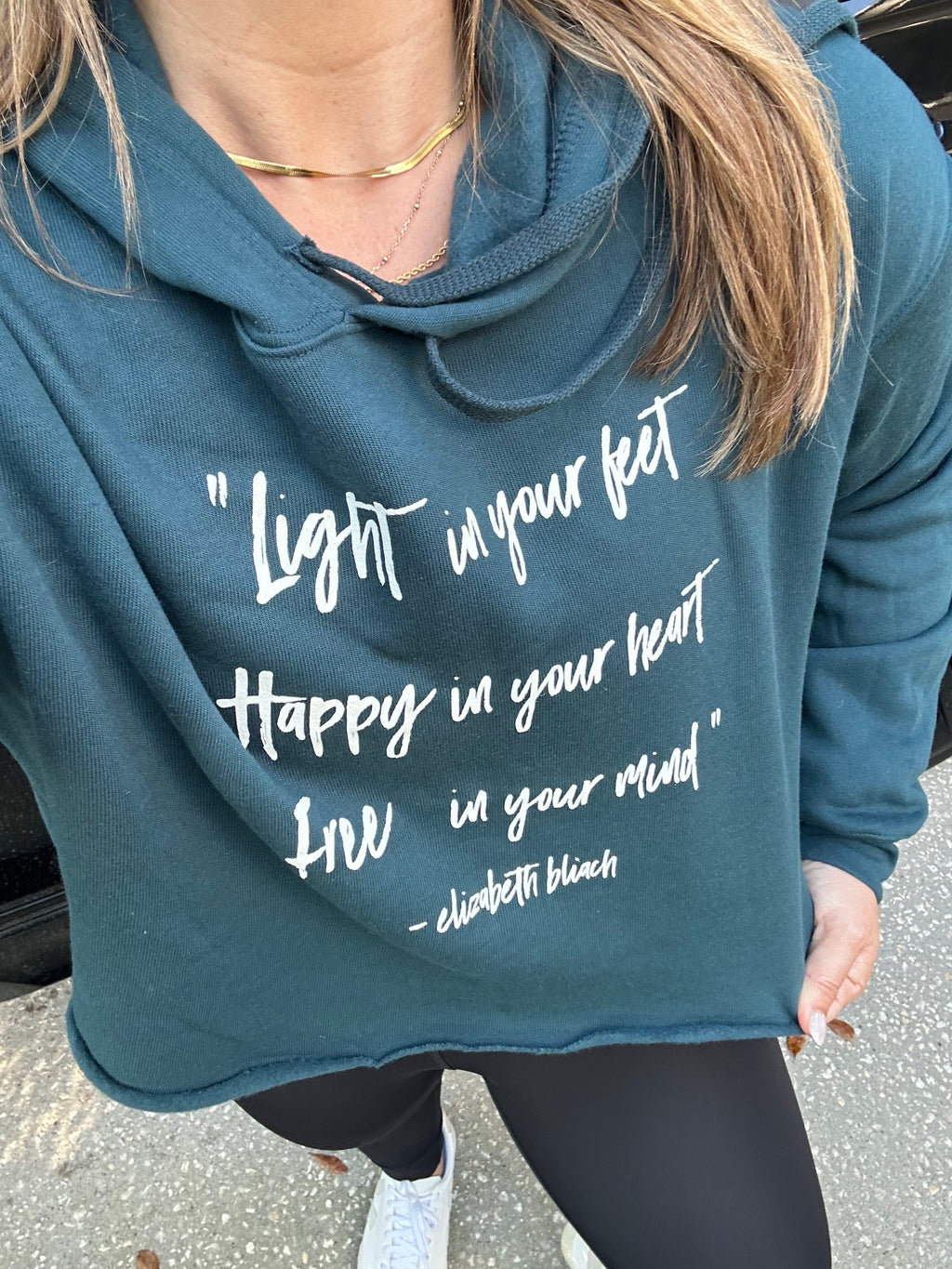 Winter Crop Hoodie - Atlantic