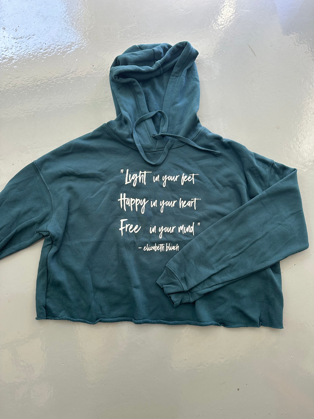 Winter Crop Hoodie - Atlantic